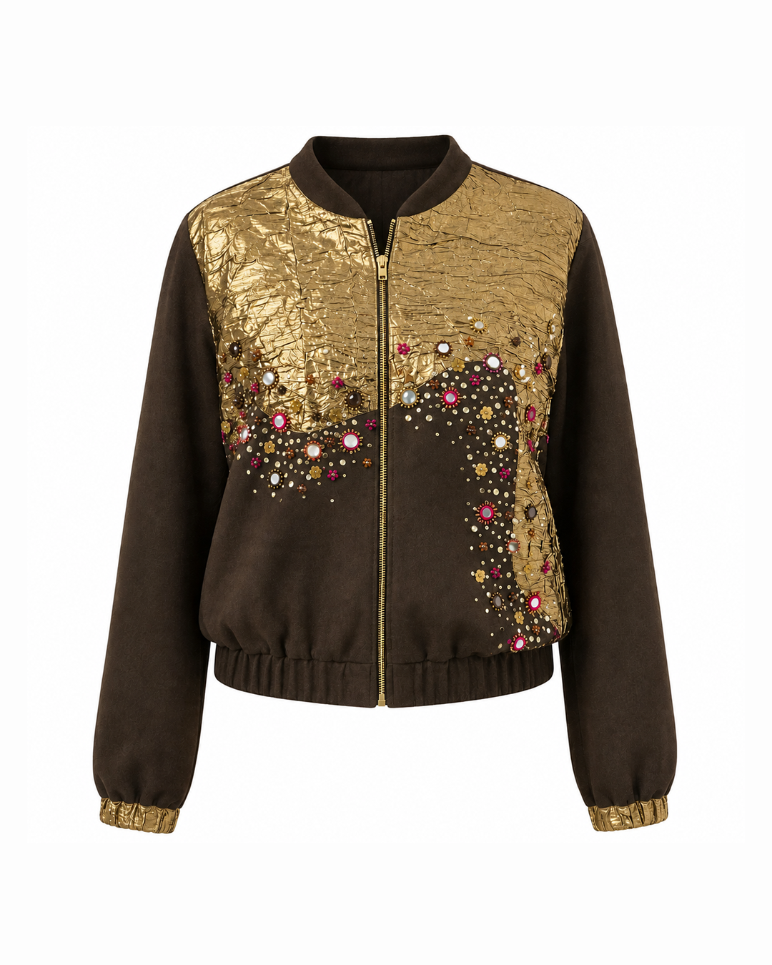 Brown Shisha Bomber Jacket