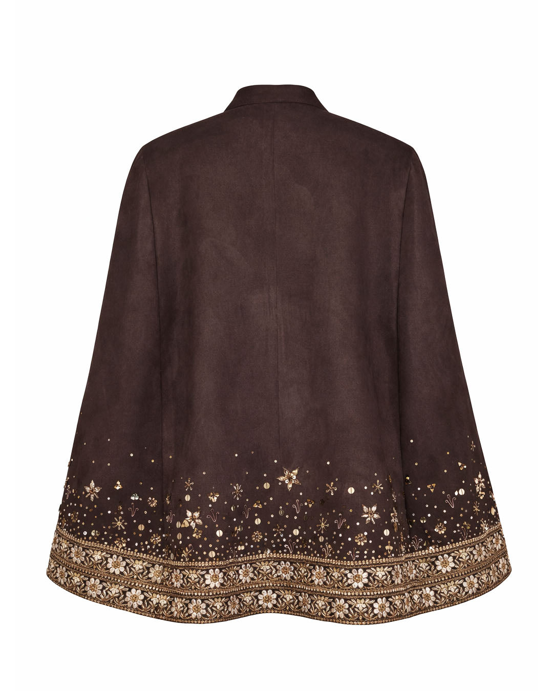 Brown Suede Gota Cape
