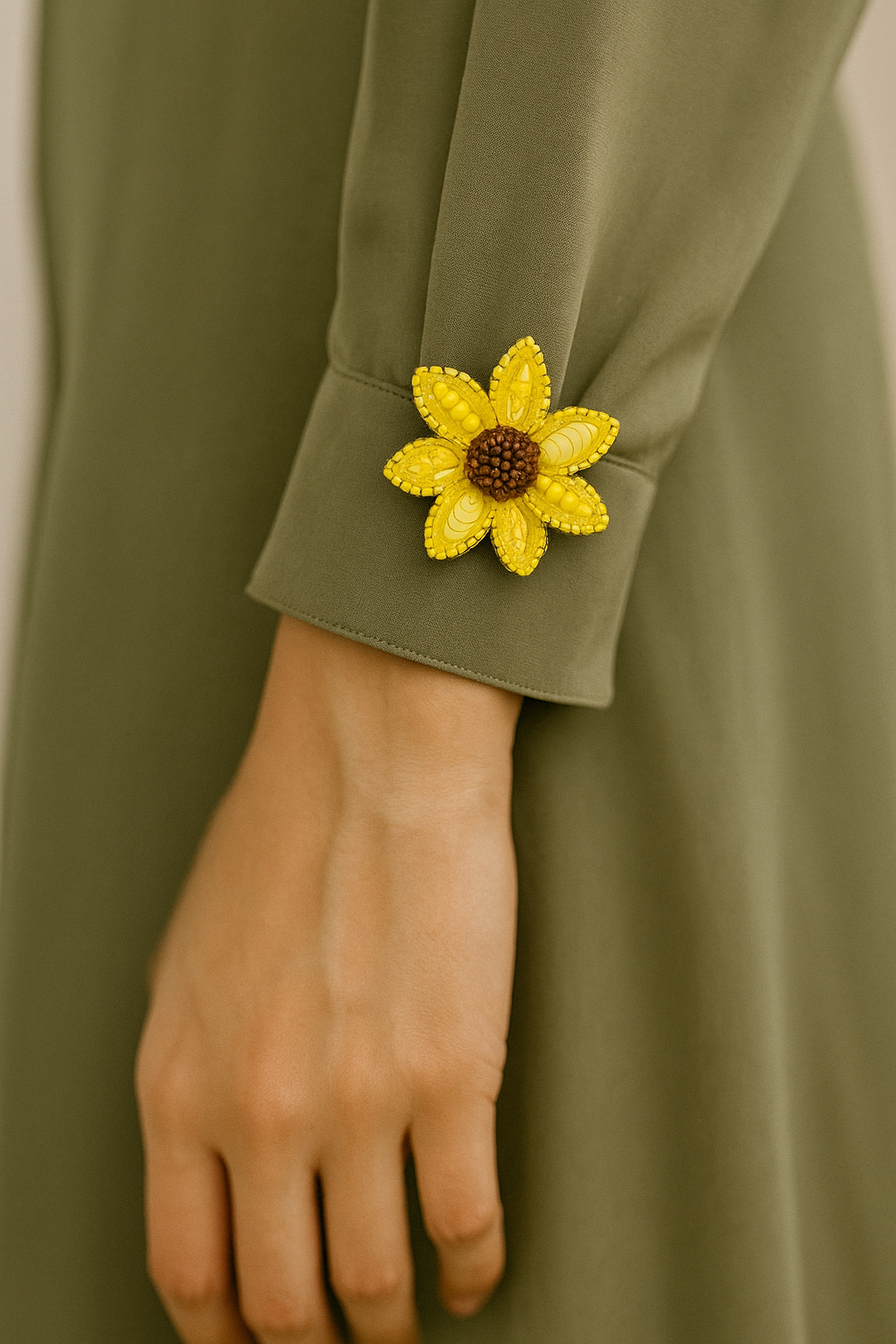 Sunflower Brooch