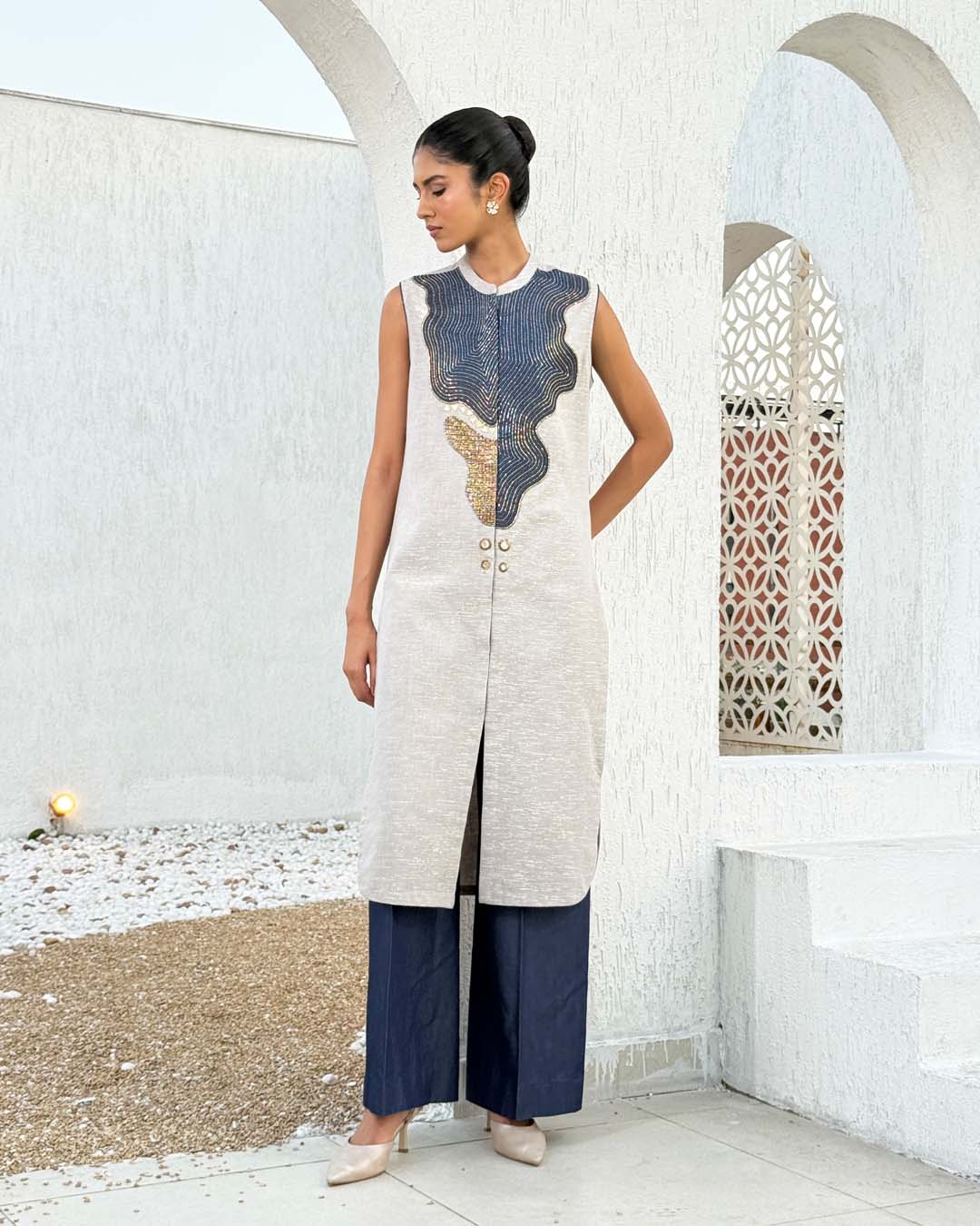 Chaand Applique Co-ord Set