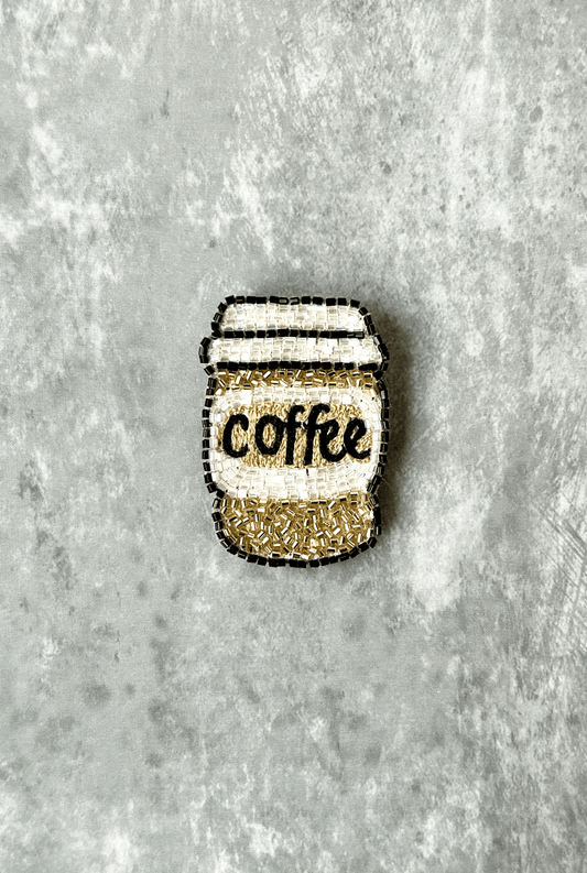 Coffee Brooch - AMBR INDIA - #tag1# - #tag2# - #tag3# - #tag4#