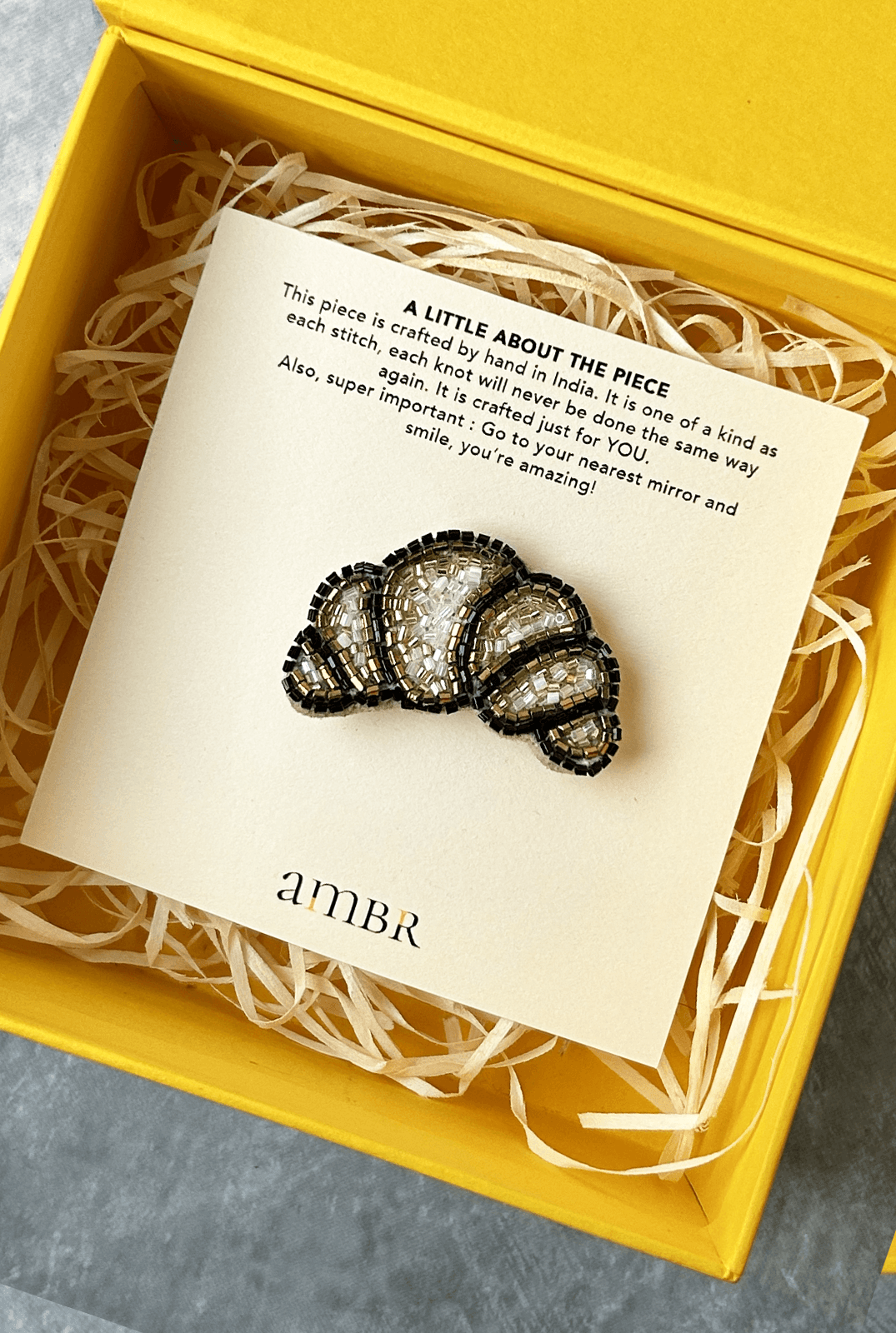 Croissant Brooch - AMBR INDIA - #tag1# - #tag2# - #tag3# - #tag4#