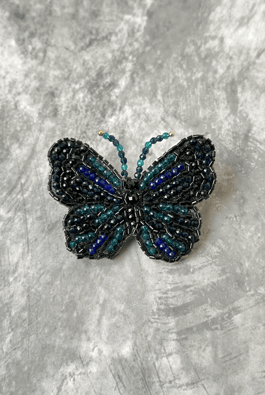 Crystal Butterfly Brooch - AMBR INDIA - #tag1# - #tag2# - #tag3# - #tag4#