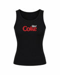 Diet Coke Ribbed Top - Black (Limited Edition)