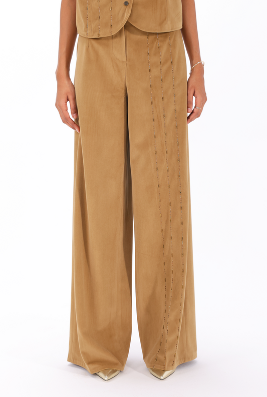 Fawn Zardozi Trouser