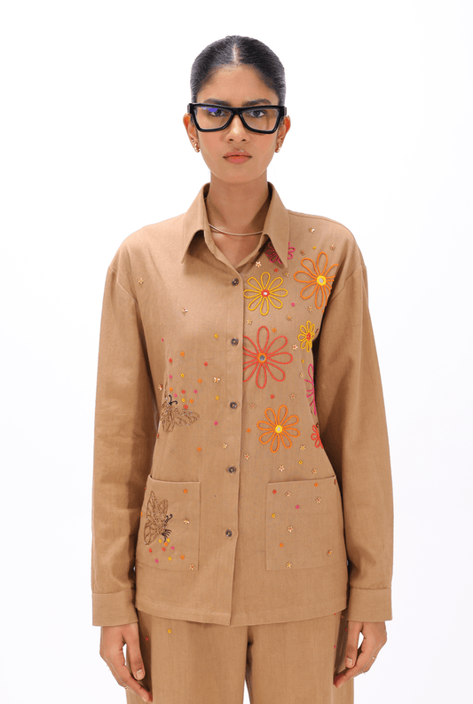 Fawn Shisha Shirt - AMBR INDIA - #tag1# - #tag2# - #tag3# - #tag4#