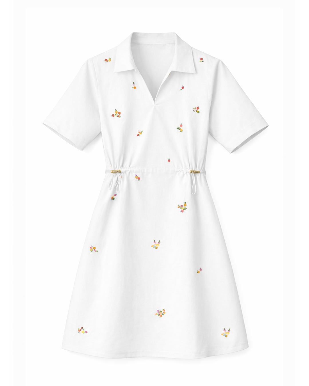 Gardenia White Cotton Dress
