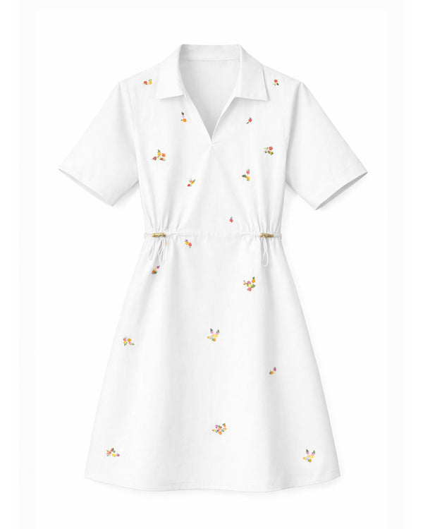 Gardenia White Cotton Dress