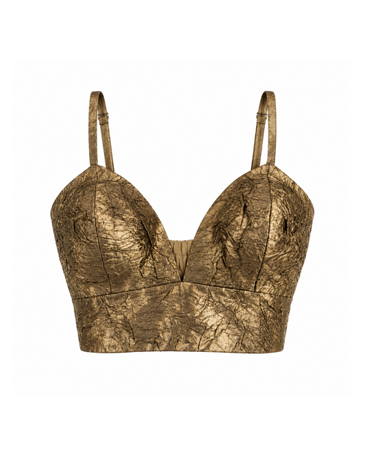 Gold Tissue Bralette