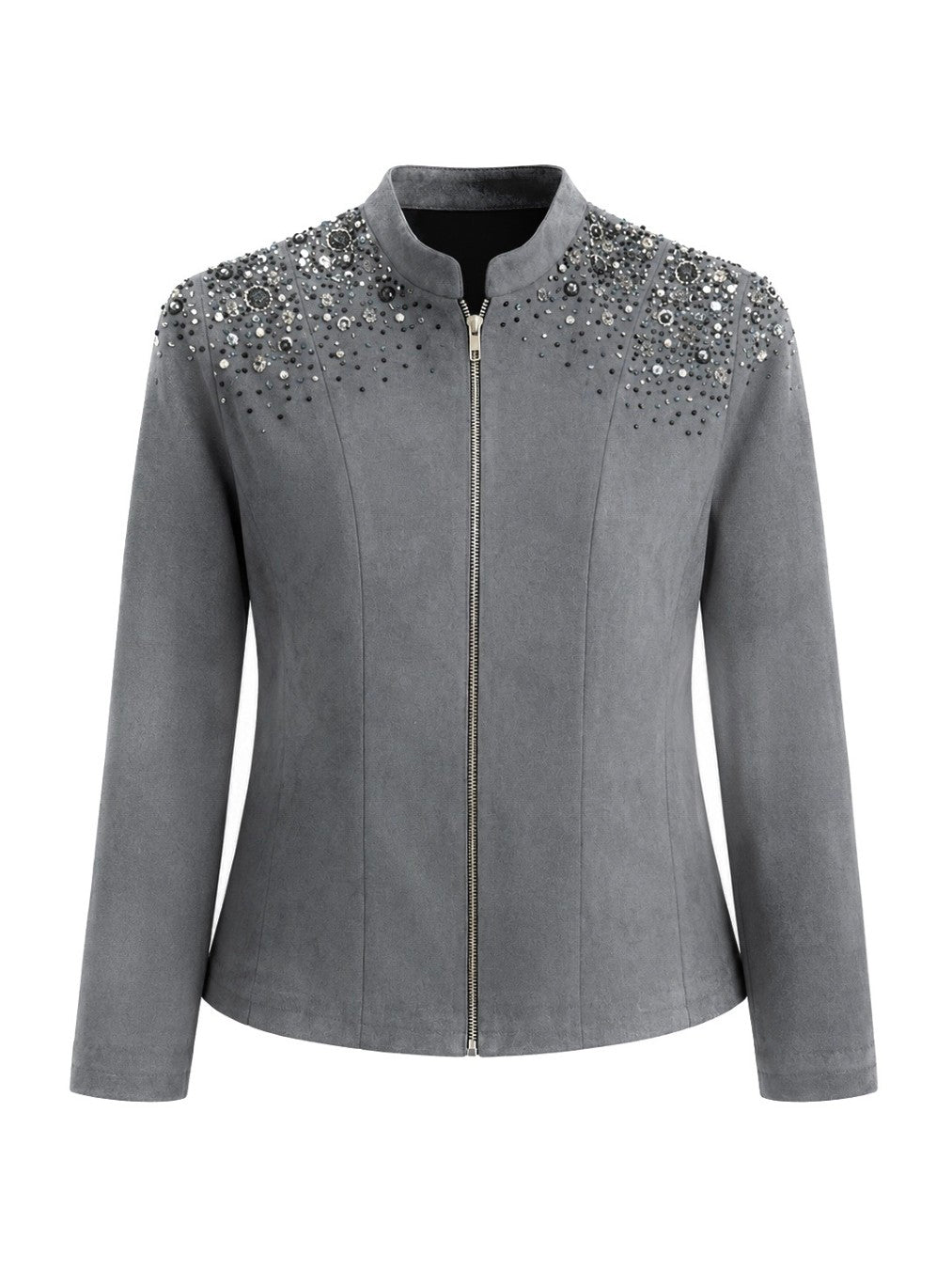 Grey Suede Jacket