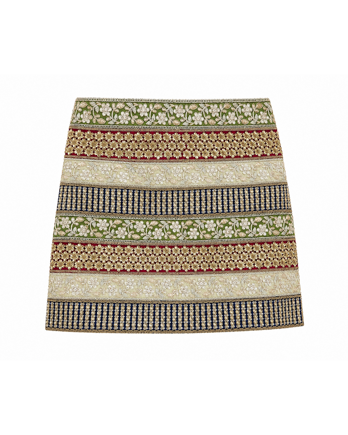 Kulfi Mini Gota Skirt