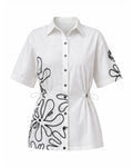 Lila Cotton Shirt – White
