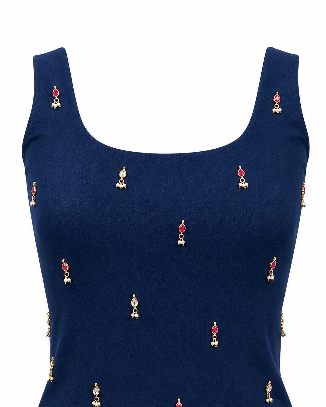 Meenakari Denim Top