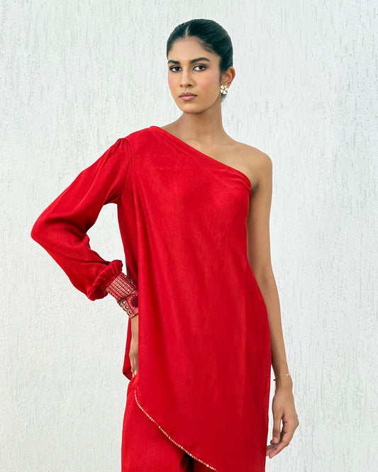 Neera Red Co-ord Set
