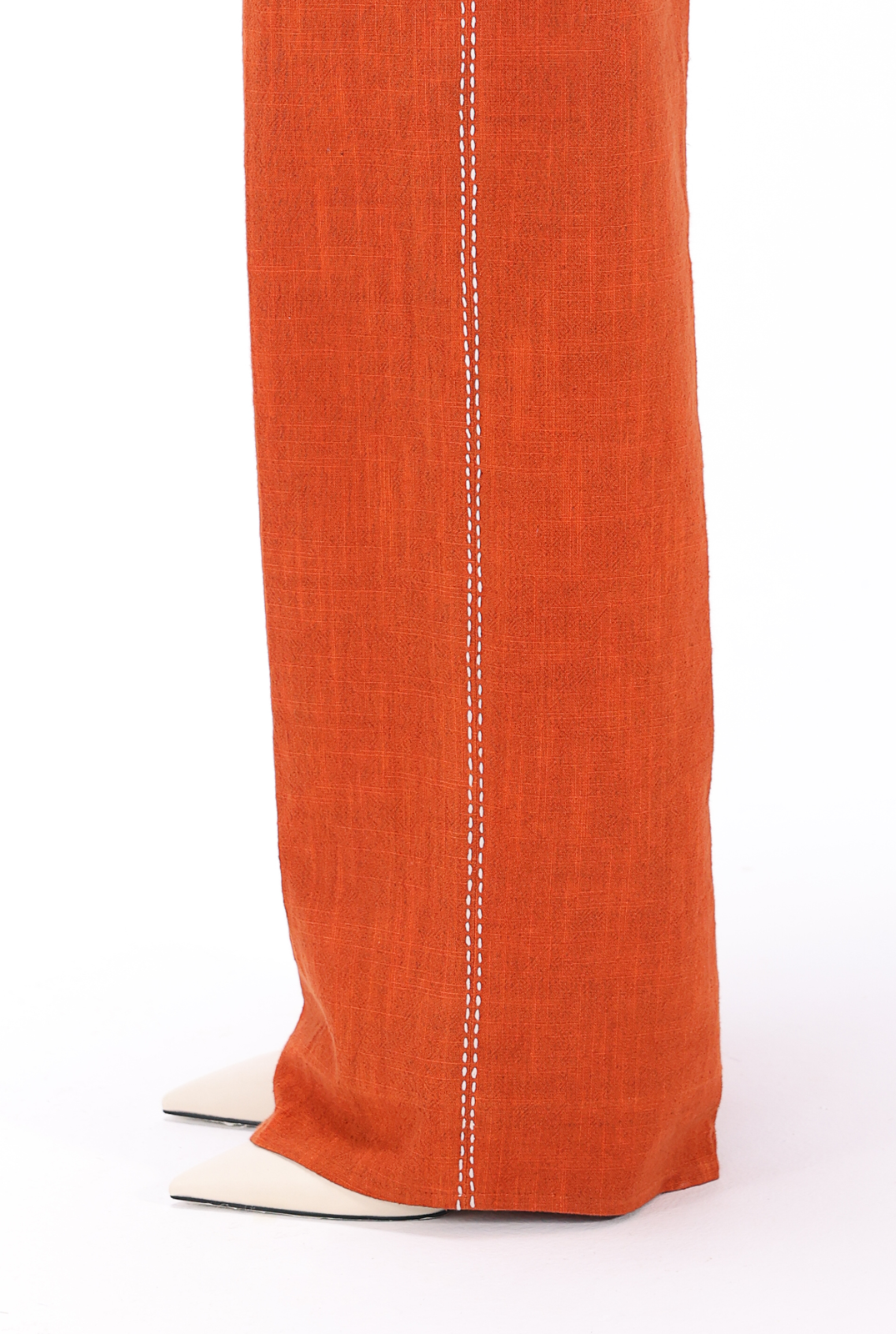 Burnt Orange Kantha Trouser