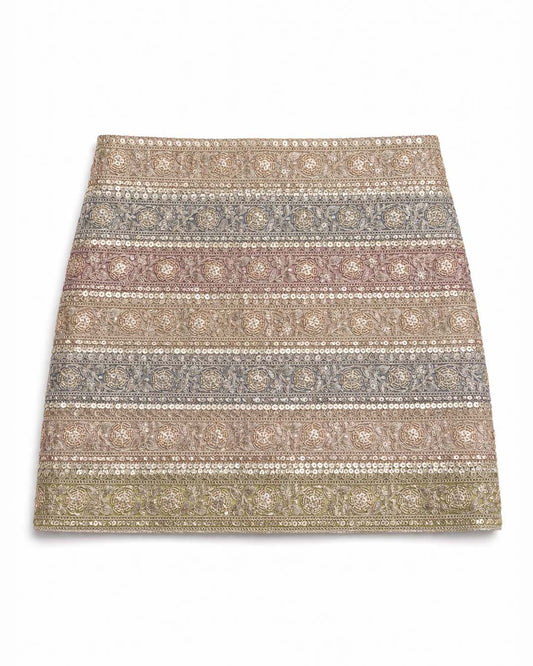 Pastel Shades Gota Skirt