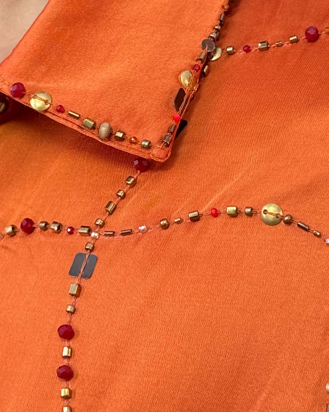Raha Burnt Orange Shisha Shirt