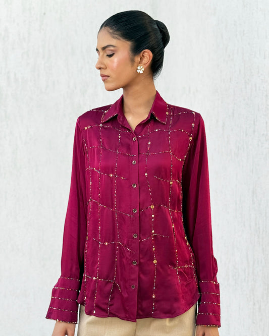 Kalari Plum Shisha Shirt