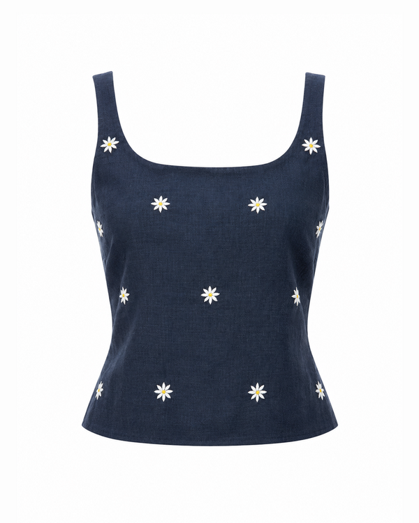 Sara Denim Top
