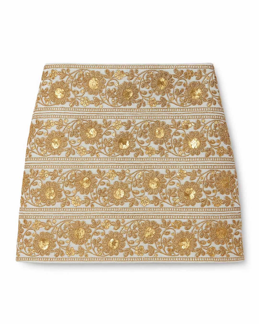 White and Gold Gota Skirt